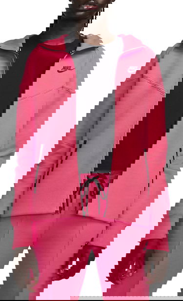 Pulover Nike NSW TCH FLC WR FZ HDY W Roza | fb8338-629, 0