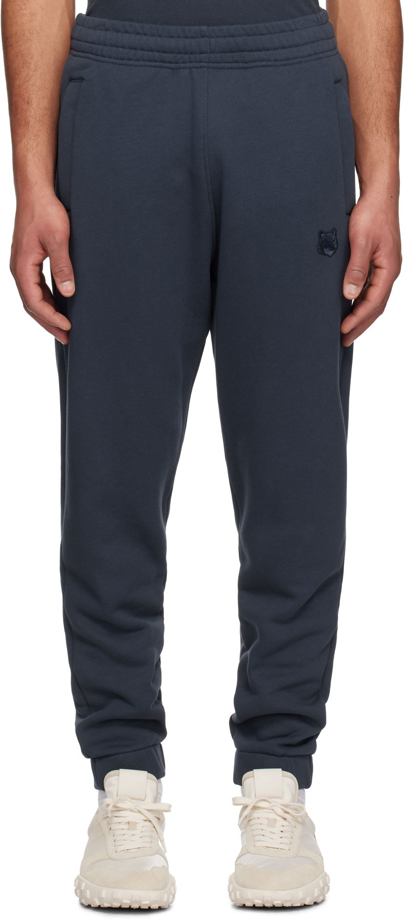 Trenirka MAISON KITSUNÉ Maison Kitsuné Bold Fox Head Patch Comfort Jog Sweatpants Mornarica | MM01125KM0321