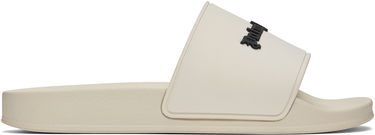 Superge in čevlji Palm Angels Classic Logo Pool Slides Bela | PWIC013C99MAT0016110, 0