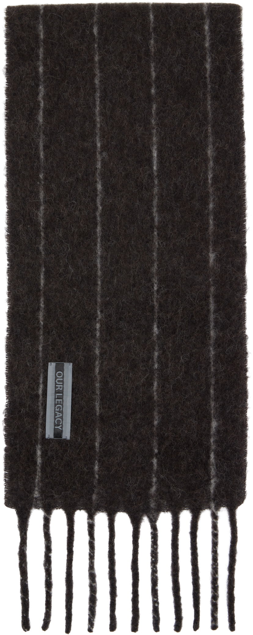 Šala OUR LEGACY Our Legacy Estate Striped Scarf Rjava | A4258EBR