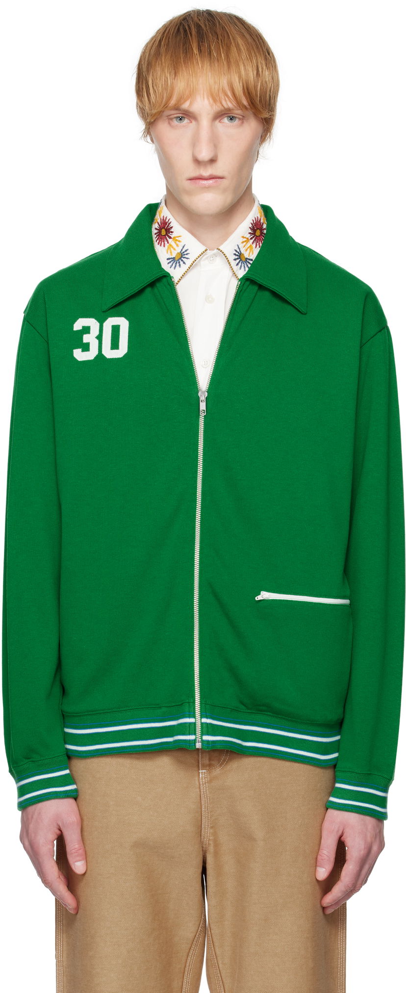 Vetrovka Bode Bode Sophomore Zip-Up Jacket Zelena | MRS25CS034