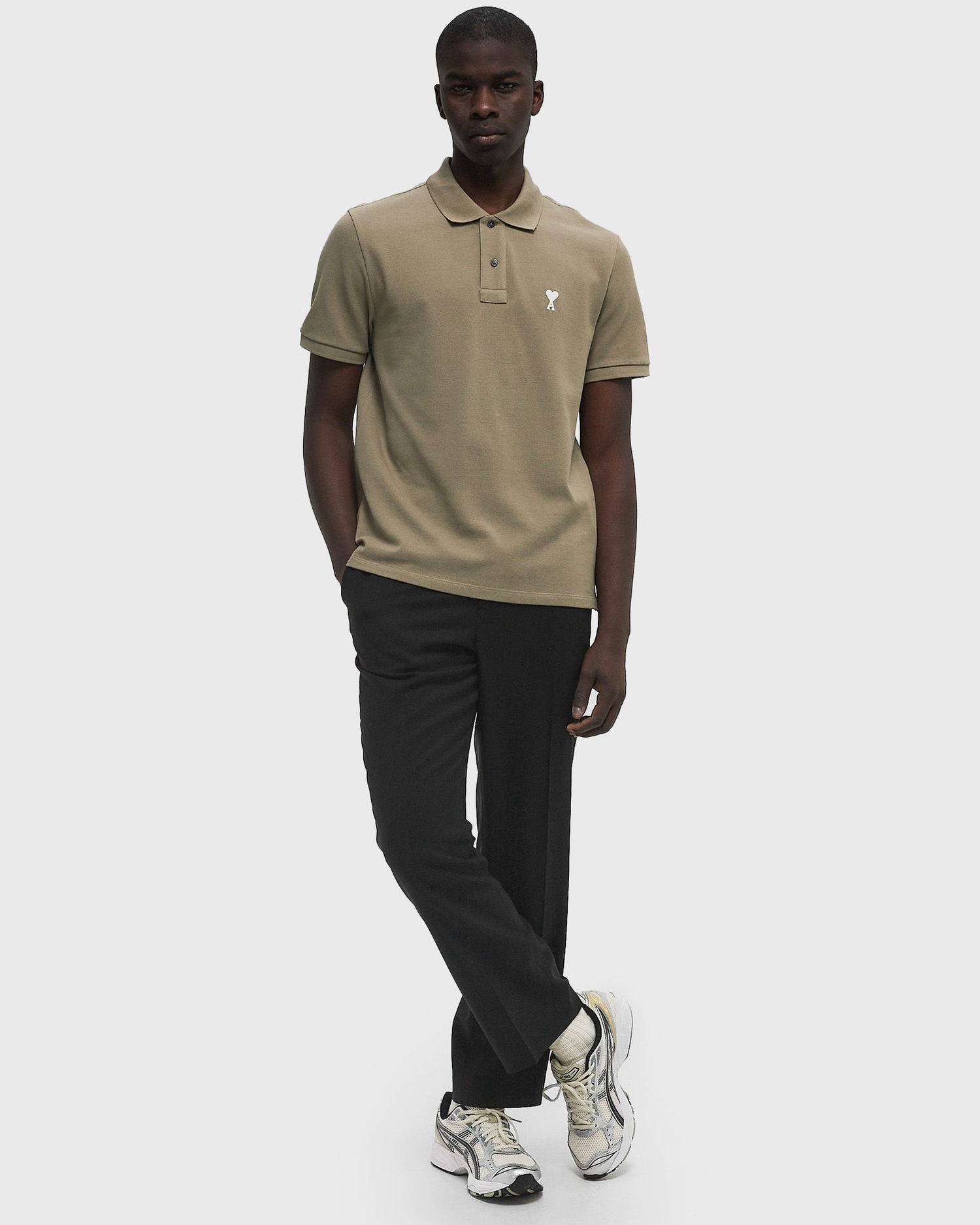 Polo majica AMI AMI Paris Classic Ami De Coeur Polo Shirt 3XL Zelena | HPL060.760-375, 1