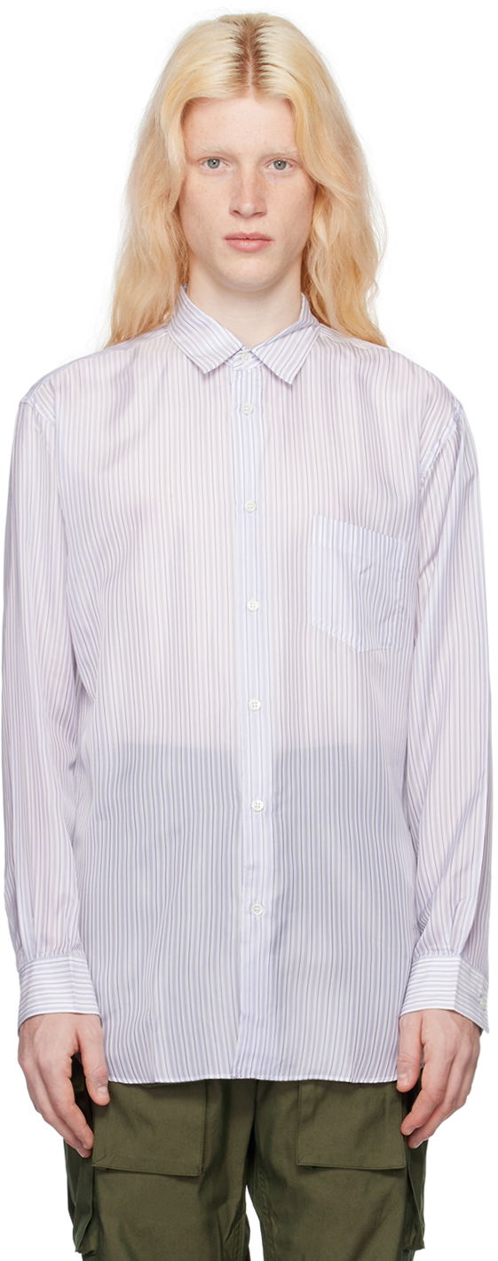 Srajce Comme des Garçons Striped Shirt Bela | FZ-B142-051, 0