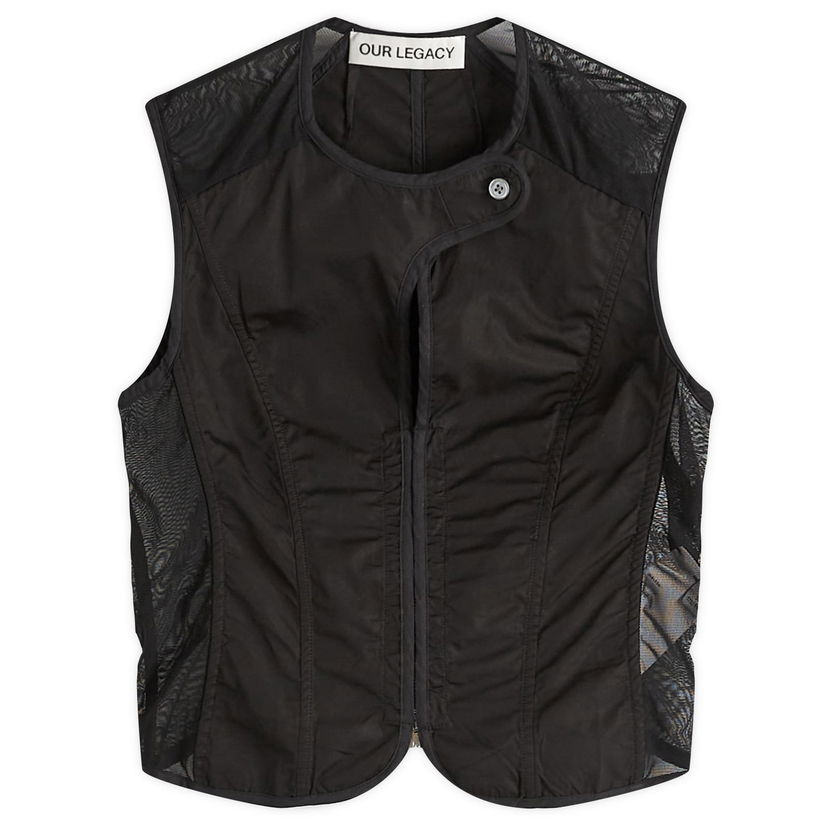Telovnik OUR LEGACY Our Legacy All Day Poplin Corset Vest Top, X-Small Črna | W2252CVB