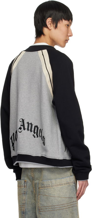 Bomber jakna Palm Angels Palm Angels Varsity Bomber Jacket Siva | PMEK010S25FAB0010810, 2