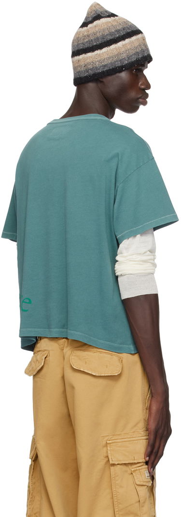 Majica ERL 'Venice' Print Cropped T-Shirt Modra | ERL09T001, 2