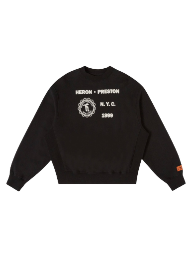 Pulover HERON PRESTON Medieval Heron Crew Črna | HMBA020F22JER0051001