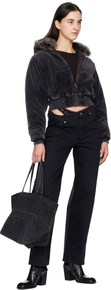 Tote bag Alexander Wang Alexander Wang Punch Denim Tote Črna | 20125T30T, 3