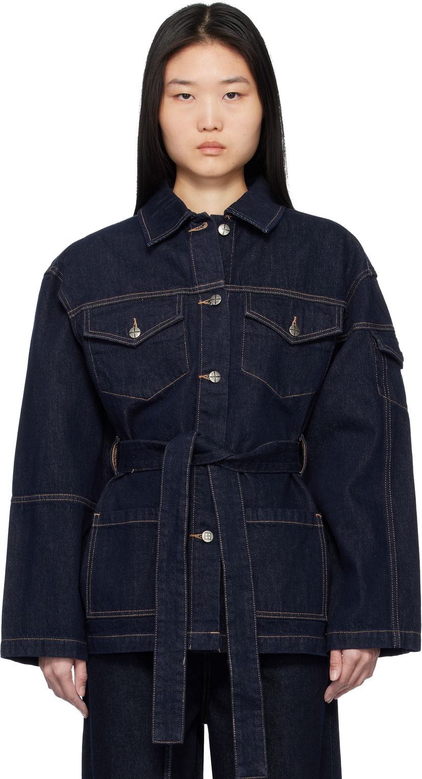 Jakna Ksubi Duty Zenith Pop Denim Jacket Mornarica | WPS25JK009