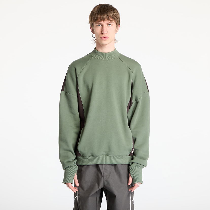 Pleteni pulover Reebok French Terry Crewneck Sweatshirt Zelena | RMBA00BC99JER0015460