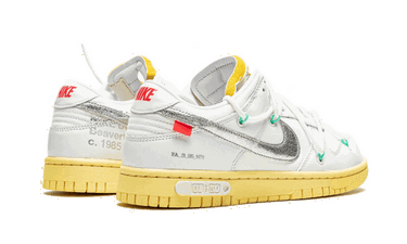 Superge in čevlji Nike Off-White x Dunk Low "Lot 01 of 50" Bela | DM1602-127, 3