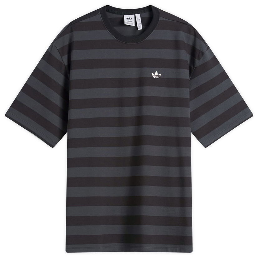 Majica adidas Originals Women's Striped Short Sleeve T-Shirt, Size X-Small Črna | KF2321