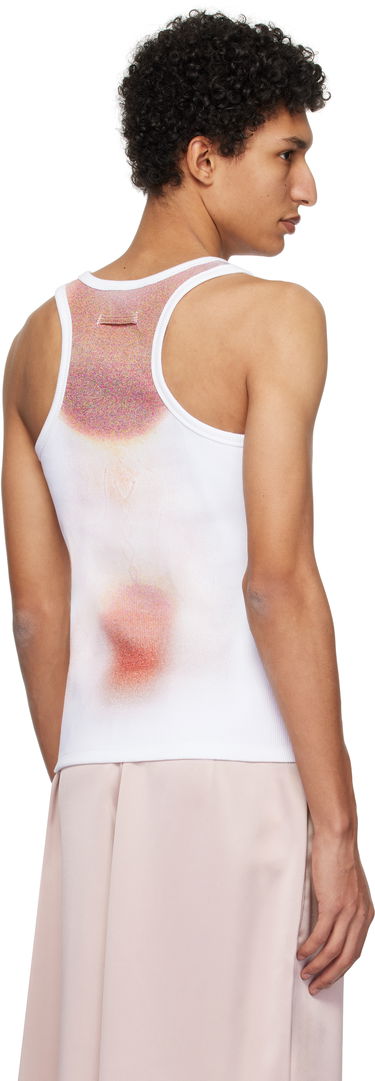 Majica brez rokavov Jean Paul Gaultier Jean Paul Gaultier 'Le Classique' Print Tank Top Bela | 25/33-F-DB050-J580-0120, 2