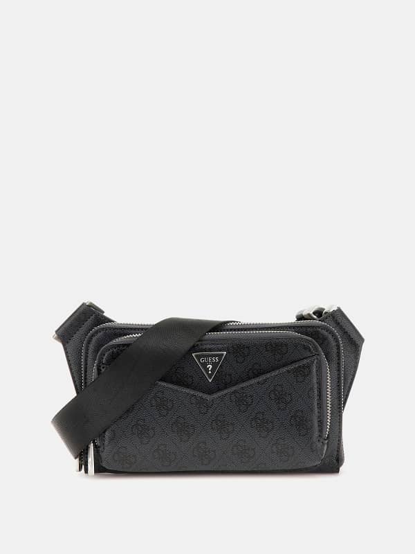 Torbice za okoli pasu GUESS Guess Siena 4G Logo Belt Bag Črna | HMSILOP5114