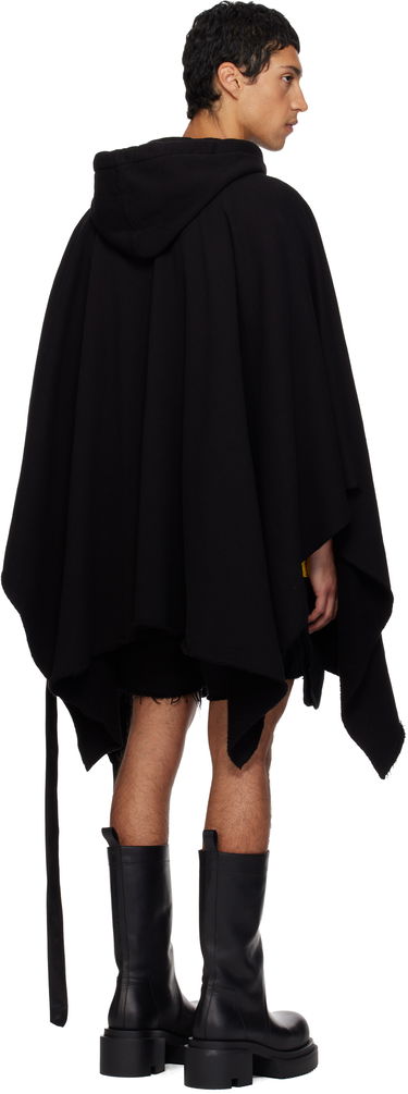 Pulover Rick Owens DRKSHDW Poncho Hoodie Črna | DU02E7275 FSL, 2