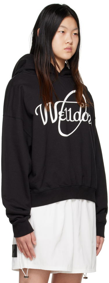 Pulover We11done We11done Circle Logo Hoodie Črna | WD-TH3-22-813-U-BK, 1