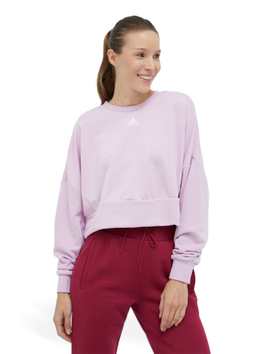 Pulover adidas Originals AEROREADY Studio Loose Sweatshirt Lila | HM8710
