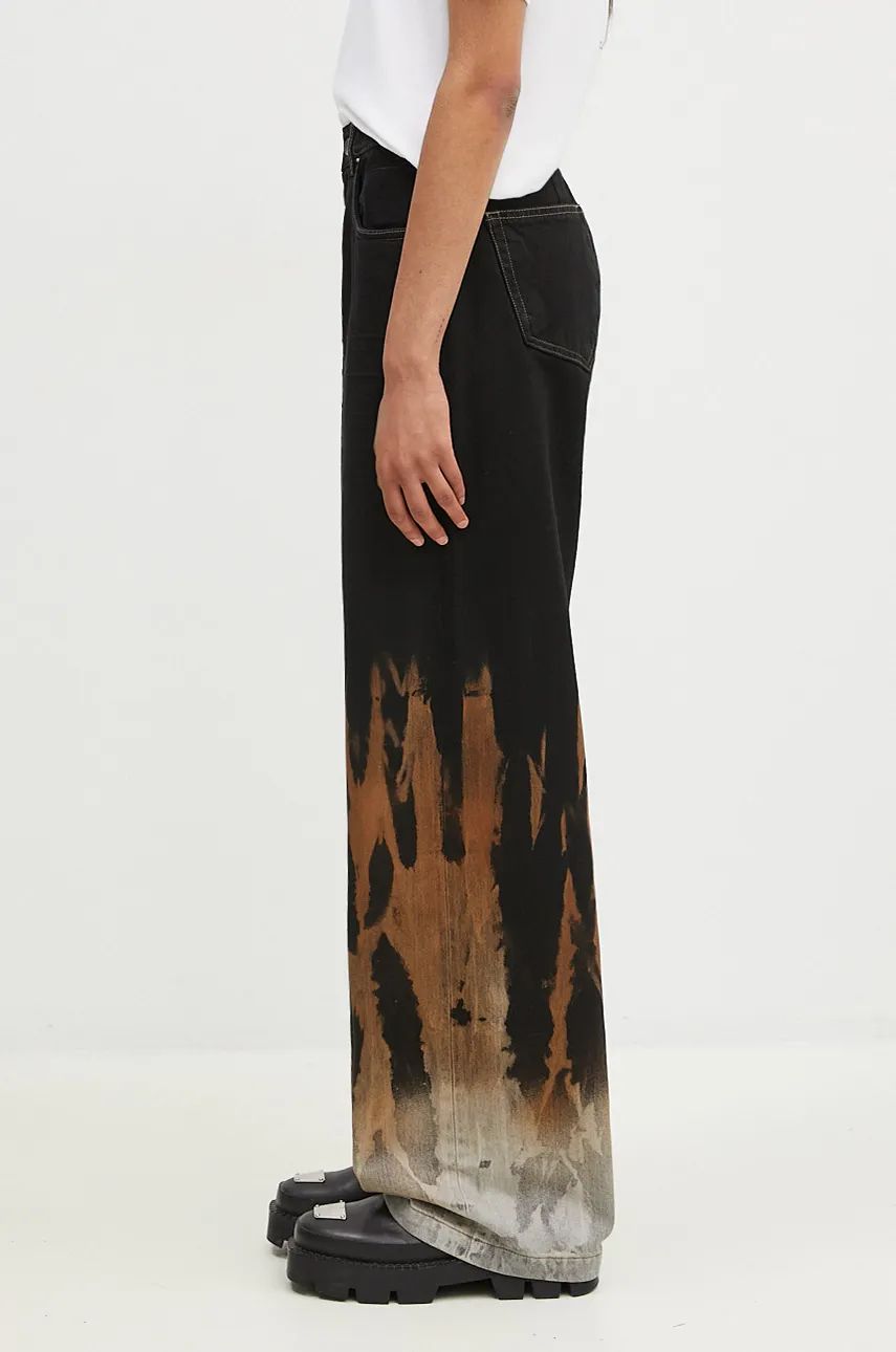 Kavbojke Rick Owens Geth High Waist Jeans Črna | DS02D2305.BSUN, 1