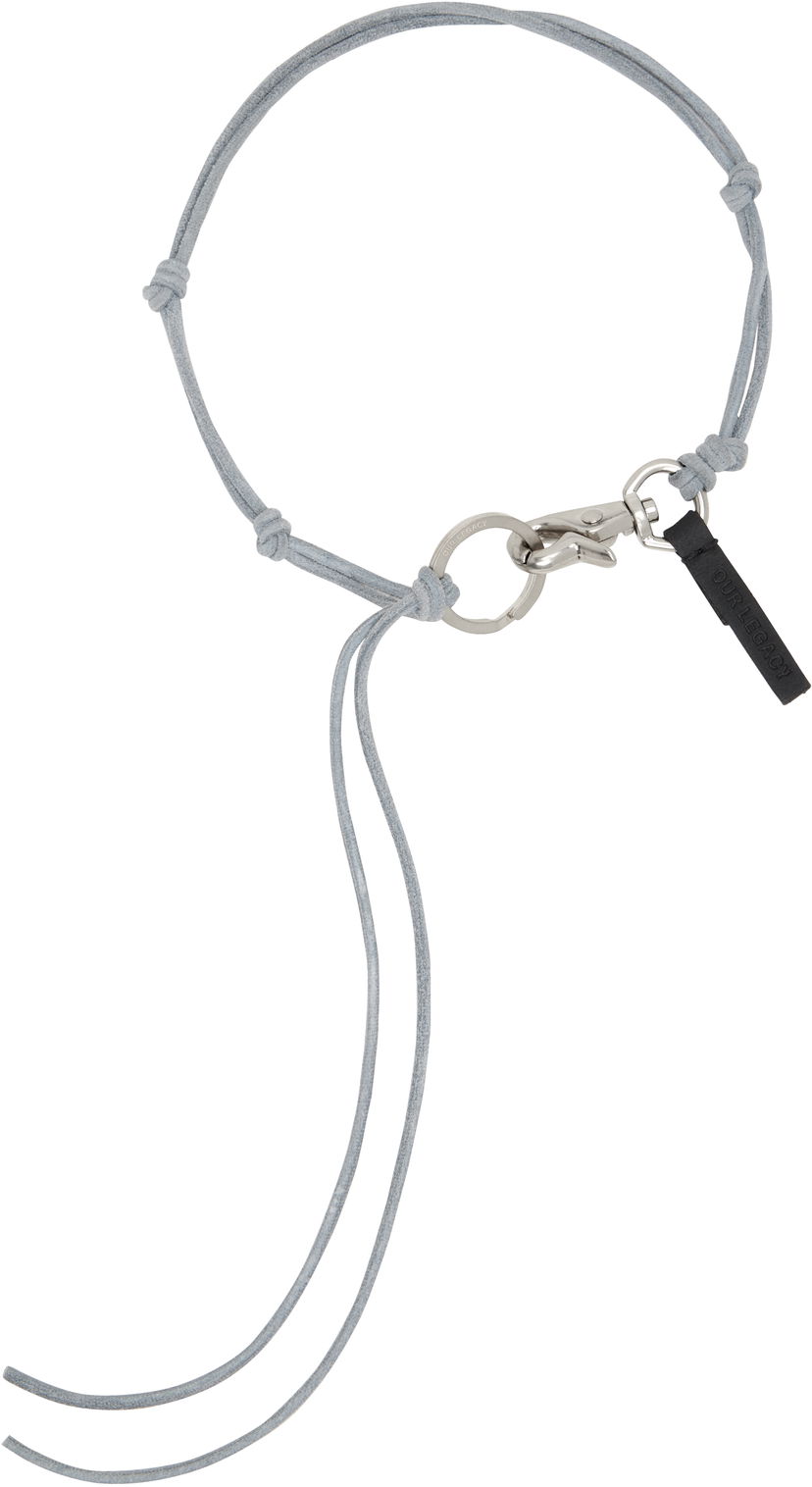 Obeski za ključe OUR LEGACY Our Legacy Ladon Suede Necklace Siva | A2238LBE