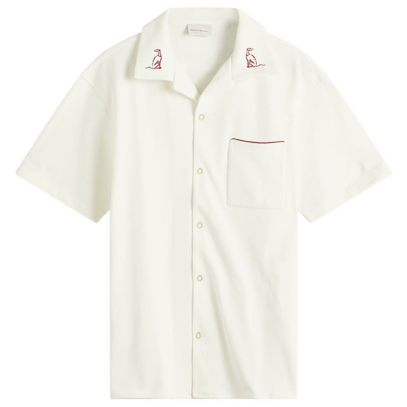 Srajce Drôle de Monsieur Drôle de Monsieur Stitched Stripe Shirt Bela | G-SH223-CO162-OW
