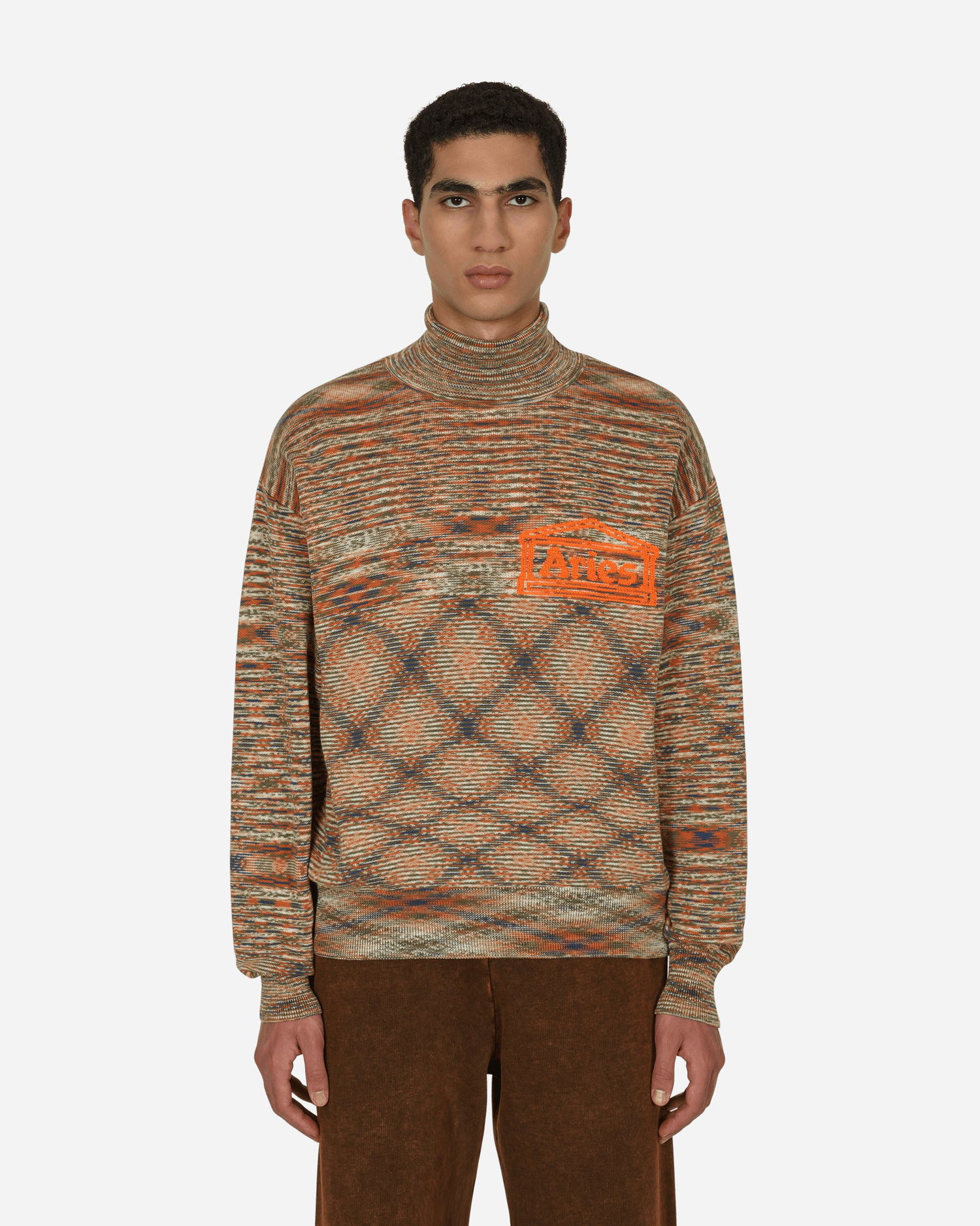 Pleteni pulover Aries Temple Space Dye Turtleneck Večbarvna | FTAR20023 MLT, 1