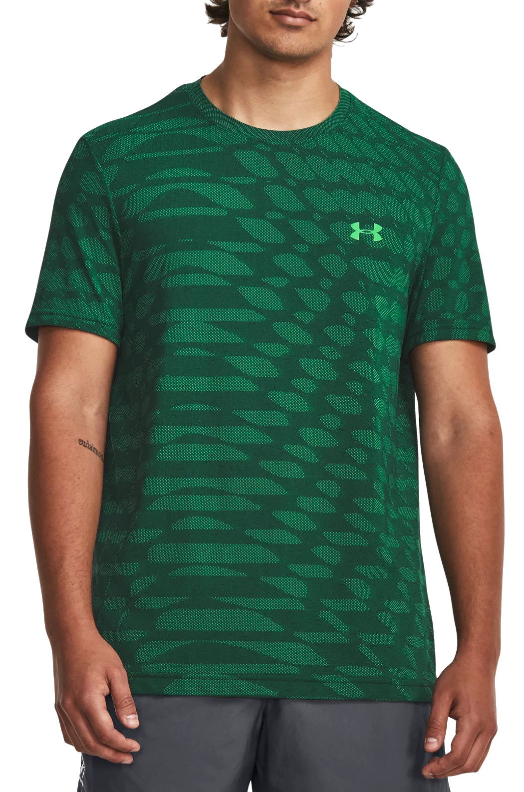 Majica Under Armour HG HG Seamless Ripple Zelena | 1379281-322, 0