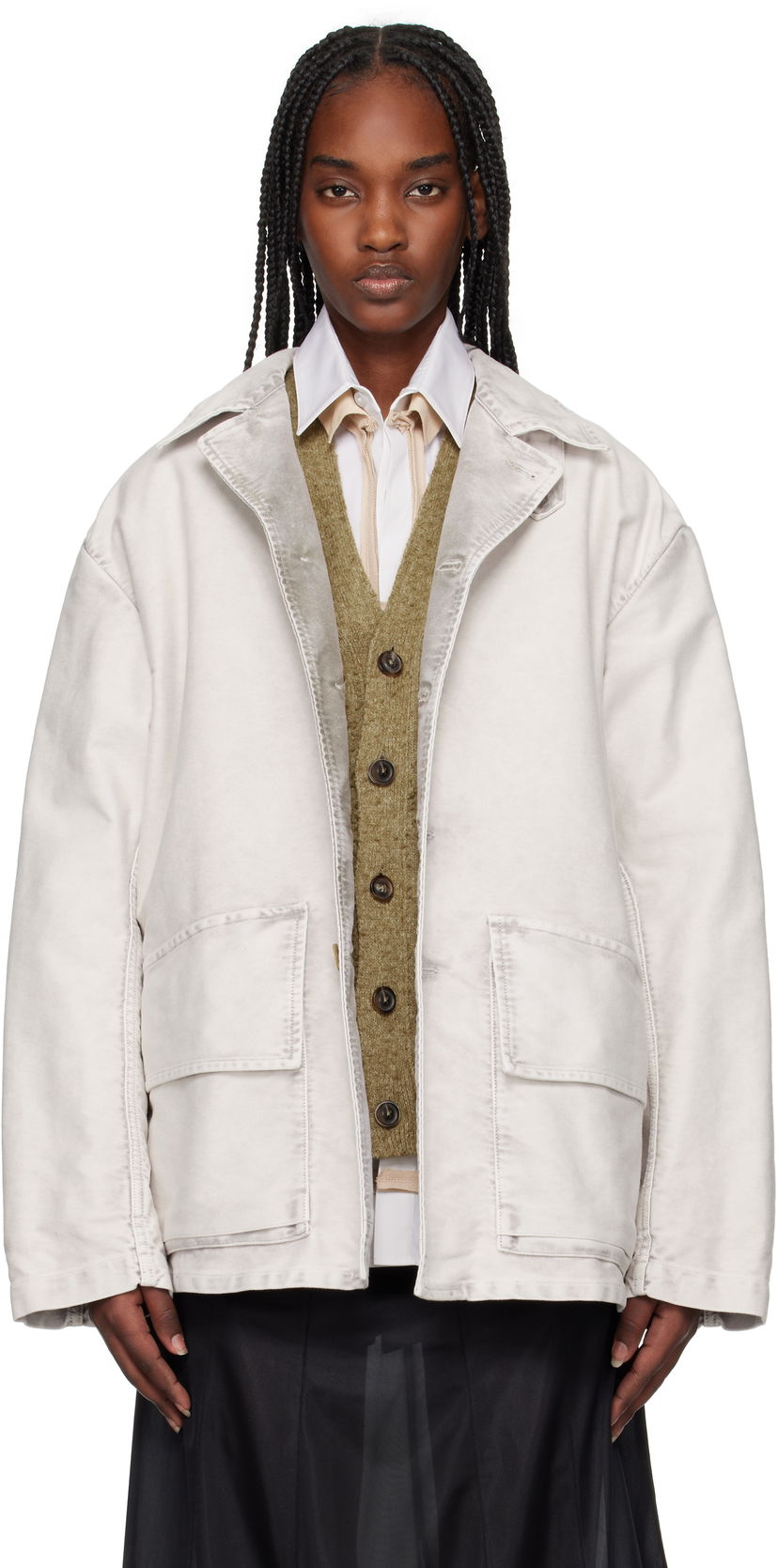 Jakna Maison Margiela Maison Margiela Sports Jacket Bela | S50AM0638 S76543