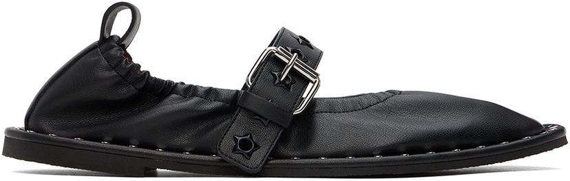 Superge in čevlji Stella McCartney Stella McCartney Star-Studded Ballerina Flats Črna | 810429W1IL0
