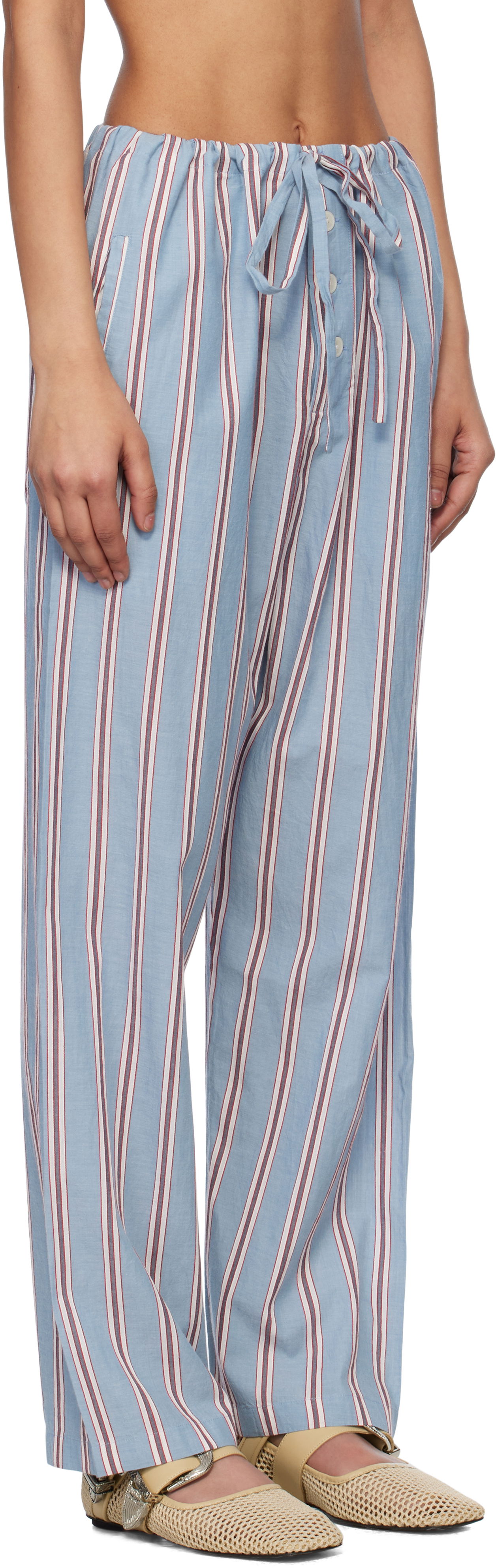 Hlače Bode Bode Regatta Stripe Pyjama Pants Modra | MRS25BT067, 1
