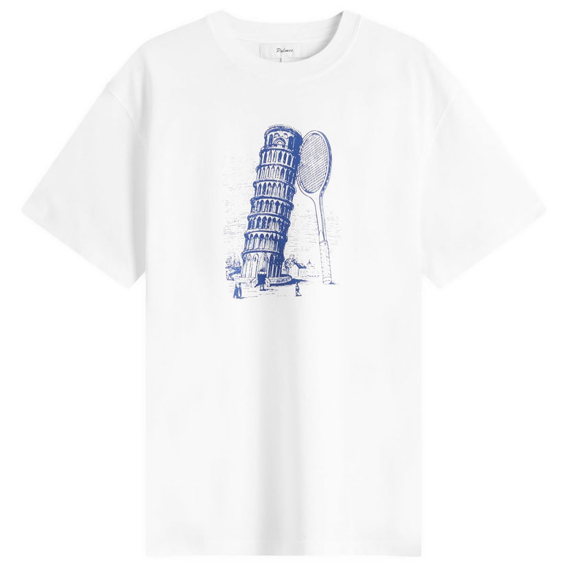 Majica Palmes Palmes Tower Graphic T-Shirt, Size Large Bela | P10-0041-001