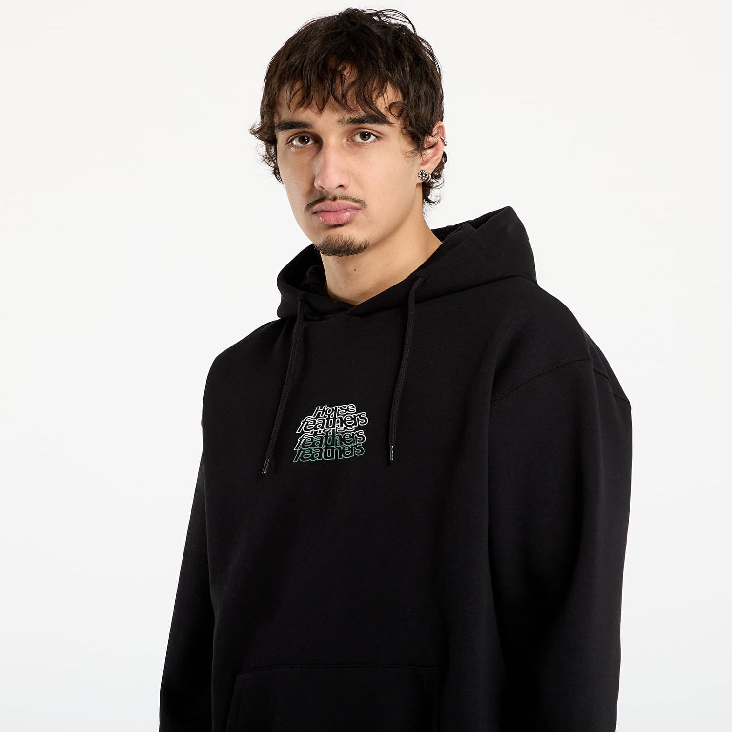 Pulover Horsefeathers Sweatshirt Rollin L Črna | SM1388C, 1