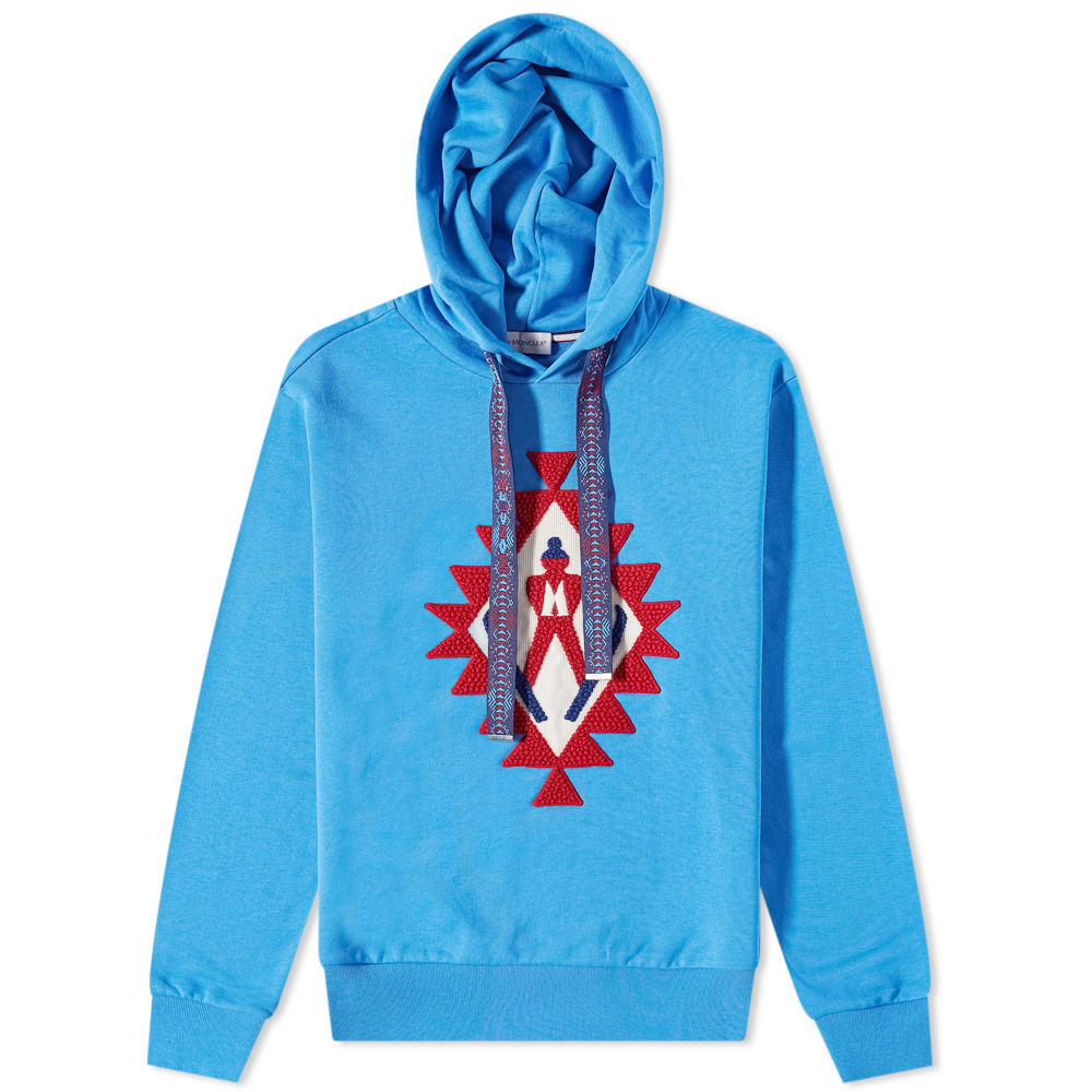 Pulover Moncler Navajo Emroidered Popover Hoodie Modra | 8G000-14-809KR-725, 0
