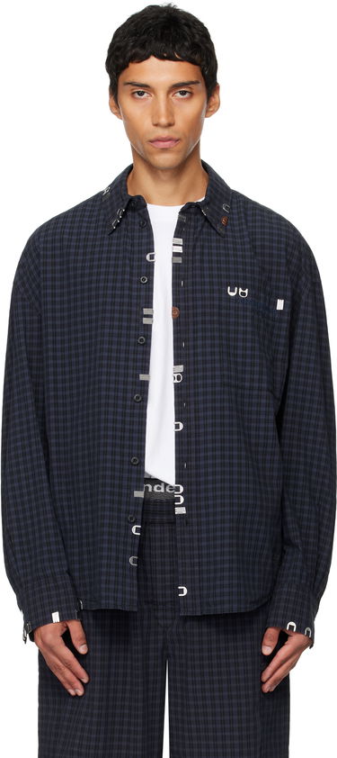 Srajce Alexander Wang Alexander Wang Boxy Check Shirt Mornarica | 6WC3251093, 0