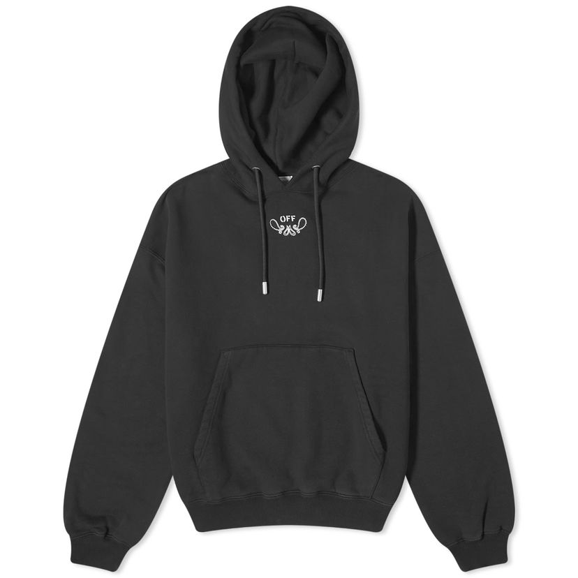 Pulover Off-White Bandana Half Arrow Popover Hoodie Črna | OMBB118S24FLE0011001