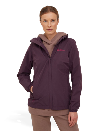 Vetrovka Jack Wolfskin Stormy Point Jacket Bordo | 1111202
