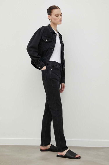 Kavbojke Samsoe Samsoe Jeans Medium Waist Črna | F22400165, 0