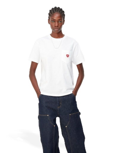 Majica Carhartt WIP Pocket Heart T-Shirt Bela | I032180_02_XX