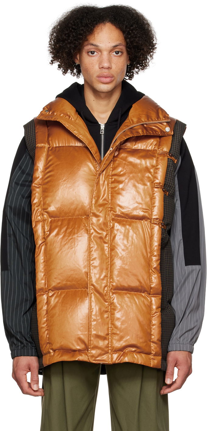 Telovnik Feng Chen Wang Feng Chen Wang Deconstructed Down Vest Rjava | FUF14VS04