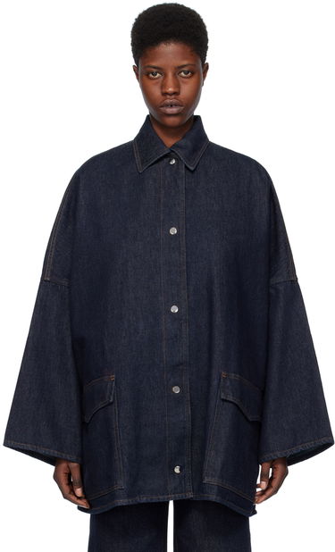 Jakna TOTEME TOTEME Denim  Jacket Modra | 241-WRO1050-FB0045, 0