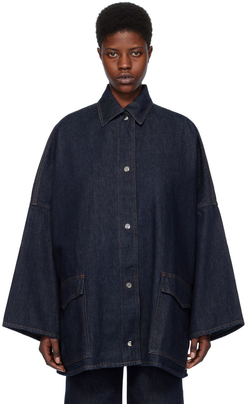 Jakna TOTEME TOTEME Denim  Jacket Modra | 241-WRO1050-FB0045