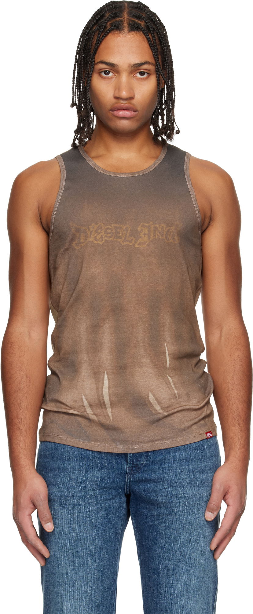 Majica brez rokavov Diesel T-Lifty-Show Tank Top Rjava | A21618-0WICL-7EUA