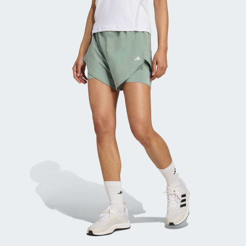 Kratke hlače adidas Performance 2-in-1 Training Shorts Zelena | JC9803