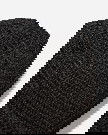 Beanie visvim Ribbed Knit Wool Beanie with Text Label Črna | 0125203003010 1, 5
