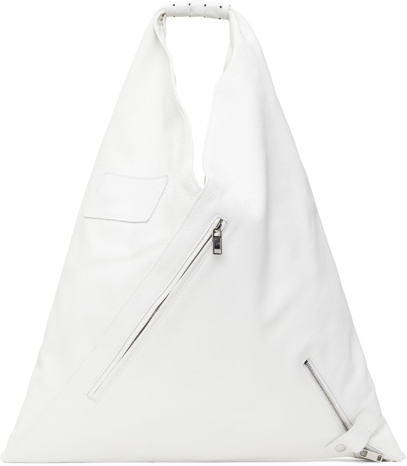 Torbica Maison Margiela MM6 Maison Margiela Classic Medium Triangle Tote Bag Bela | S54WD0039 P8429