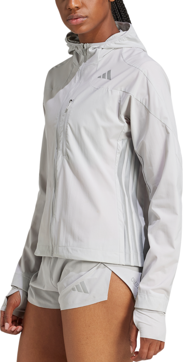 Vetrovka adidas Originals Adizero Ekiden Hooded Jacket Siva | jm7902