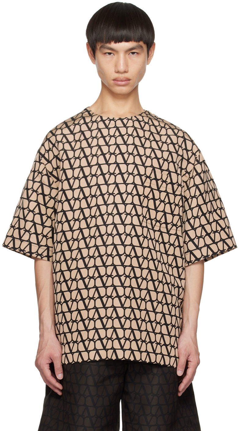 Majica Valentino Printed T-Shirt Bež | 2V0CJI209D0, 0