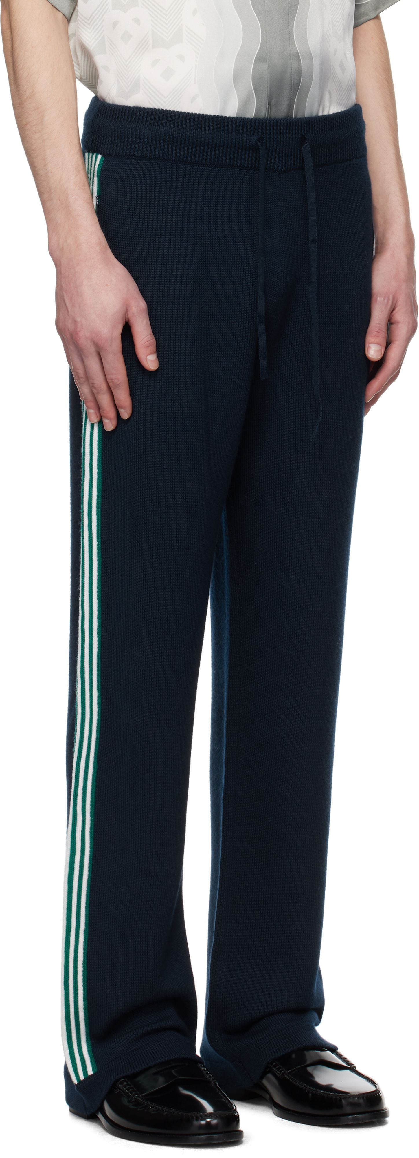 Trenirka Casablanca Casablanca Knit Tennis Sweatpants Mornarica | MPS25-KW-847-01, 1