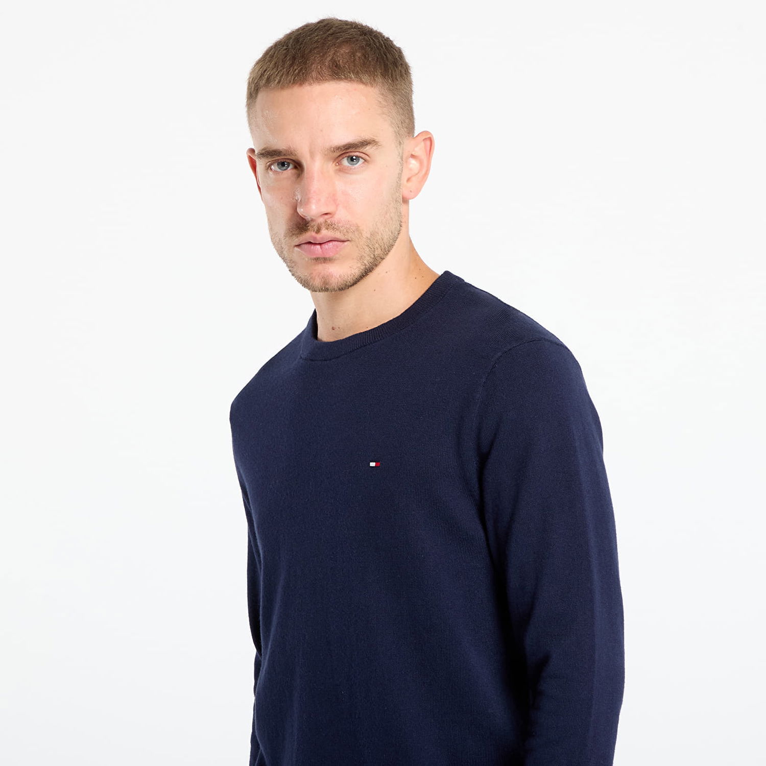 Pleteni pulover Tommy Hilfiger Tommy Hilfiger Pima Cotton Cashmere Crew Neck Sweater Mornarica | MW0MW28046 DW5, 1