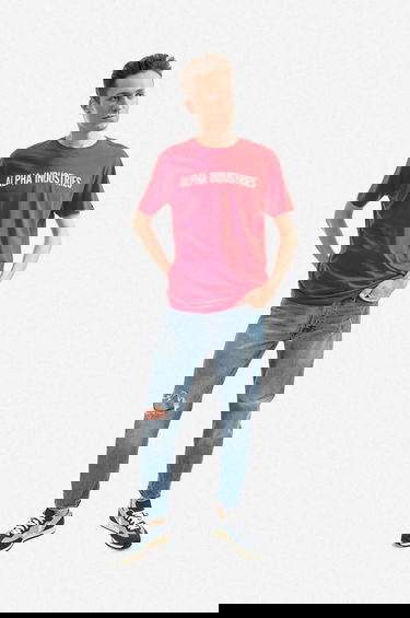Majica Alpha Industries T-Shirt With Print Rdeča | 116512.451, 2