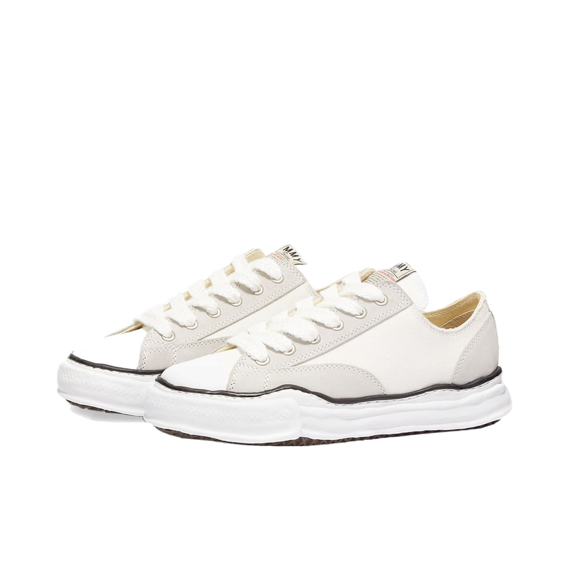 Superge in čevlji Maison MIHARA YASUHIRO Original Sole Suede Lowcut Bela | A03FW702-WH